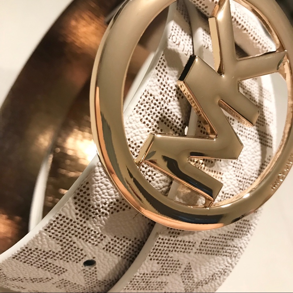 Michael Kors MK Signature Large Logo Belt - Picture 7 of 9